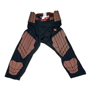 Wilson GST Adult XL Football Padded Girdle‎ Black Orange WTF983700XL NEW
